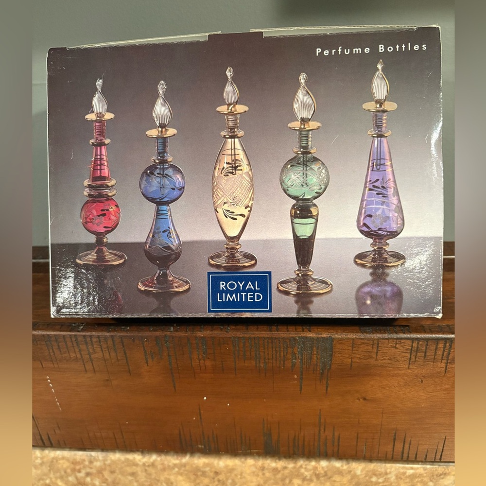 Royal Limited Decorative Glass Bottles Set